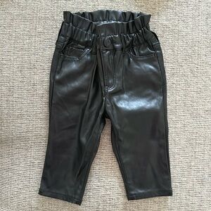 12-18m Gap Black Pleather Pants